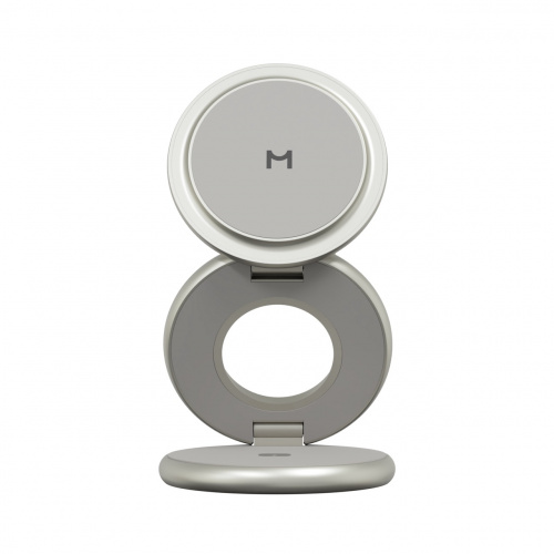 Зарядная станция 3 в 1 Magssory Signature Disc Pro для Apple Qi2 Titan Зарядная станция 3 в 1 Magssory Signature Disc Pro для Apple Qi2 Titan