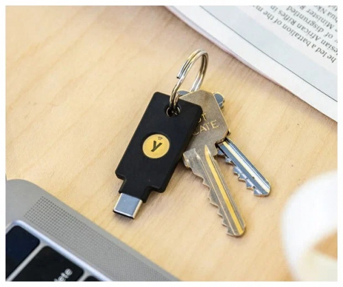 Аппаратный ключ аутентификации Yubikey Security Key NFC USB-С фото 6