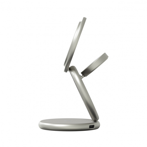 Зарядная станция 3 в 1 Magssory Signature Disc Pro для Apple Qi2 Titan фото 5 Зарядная станция 3 в 1 Magssory Signature Disc Pro для Apple Qi2 Titan фото 5