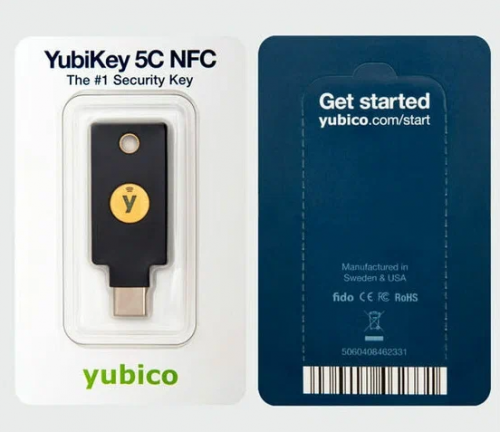 Аппаратный ключ аутентификации Yubikey 5С NFC фото 7
