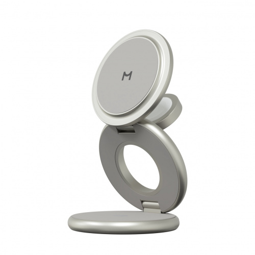 Зарядная станция 3 в 1 Magssory Signature Disc Pro для Apple Qi2 Titan фото 4 Зарядная станция 3 в 1 Magssory Signature Disc Pro для Apple Qi2 Titan фото 4